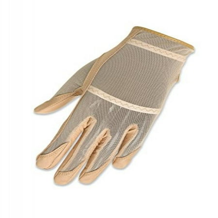 Full Hands Gloves - HJ Glove Women's Beige Solaire Full Length Golf Glove, Medium, Left Hand