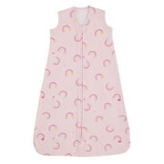Parent's Choice Wearable Sleep Blanket, Rainbow Print, Pink, Size Small, Infant Girl, 100% Cotton