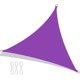 thumbnail image 1 of ZHAOCHENG Toldo triangular para sombrilla de exterior de 3 metros, toldo parasol plegable, toldo paisajístico (morado oscuro), 1 of 5