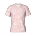 thumbnail image 4 of Vsdgher Cute Bunny Print Men's Dry Fit Mesh Athletic Shirts Moisture Wicking Tennis T-Shirt Tops, 4 of 9