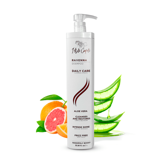 I Belli Capelli Aloe Vera Hydration Shampoo - Paraben-Free, Daily Care for Soft, Shiny, and Lightweight Hair - Anti-Breakage & Anti-Hair Loss (1L/33.8 fl.oz)