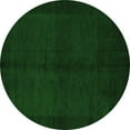 thumbnail image 1 of Ahgly Company Indoor Round Abstract Emerald Green Modern Area Rugs, 6' Round, 1 of 4