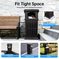 thumbnail image 4 of Outdoor Trash Can, Commercial Garbage Bin, Heavy Duty Industrial Yard Garage Waste Container, 4 of 14