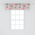 thumbnail image 2 of Ambesonne Floral Window Valance with Rod Pocket, Roses Vintage Garden Art, 54" X 18", Pale Ruby Caramel Fawn, 2 of 2