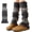 Dark Gray, variant on Thick Knit Leg Warmers for Women Warm Slouch Long Socks for Winter Y2k 80s boho Leg Warmers