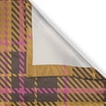 thumbnail image 3 of Ambesonne Plaid Kitchen Curtains, Boho Colored Scottish Artwork, 55"x30", Pink Dark Orange and Taupe, 3 of 3