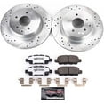 thumbnail image 3 of PowerStop Rear Z26 Street Warrior Carbon-Fiber Ceramic Brake Pad and Drilled and Slotted Rotor Kit Fits: INFINITI NISSAN Select Models K8062-26, 3 of 9