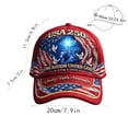thumbnail image 4 of 250th Anniversary Hat America 250 Merchandise Red, Fashion Cap for Men Women Unstructured 1776-2026 4th of July Memorial Day, 4 of 6