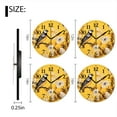 thumbnail image 2 of Battery Operated Analog Wall Clocks Non-Ticking Silent Modern Clock Decorative for Home,Office-Birds And Flowers On Yellow Background(10inch), 2 of 4