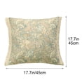thumbnail image 3 of ChicYu Pillow Cover Throw Tassel Fringe 18x18 Inch Cotton Linen Decorative Cushion Case Floral Pattern for Sofa Couch Bed Living Room Bedroom Funda de Almohada, 3 of 5