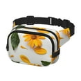 thumbnail image 2 of Rateoe Sunny Yellow SunFlower Print Fanny Pack Belt Bag for Women and Men, Square Double-Layer Waterproof Waist Pack with Adjustable Strap for Hiking, Jogging, Cycling, 2 of 9