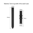 thumbnail image 2 of Unique Bargains Soft Rubber Watch Band 12mm Width Quick Release Replacement Silicone Watch Strap, Black, 2 of 5