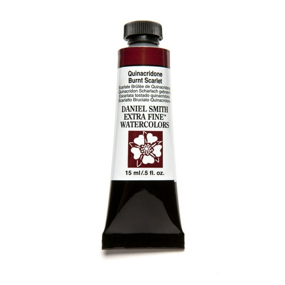 Daniel Smith Extra Fine Watercolor, 15 ml, Quinacridone Burnt Scarlet