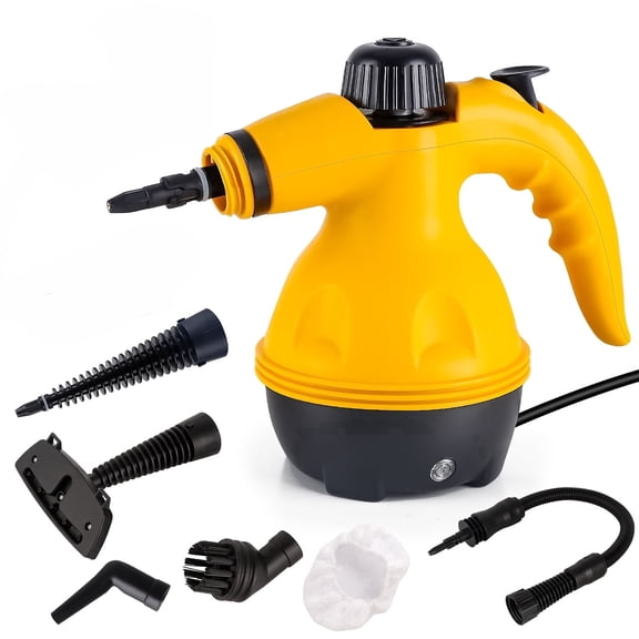Askmuse Steam Cleaner for Home: Handheld Steamer for Cleaning, Multi-Surface Pressurized Portable Steamer for Cleaning Grout, Floor, Upholstery, Car, Windows, Bathroom, Kitchen