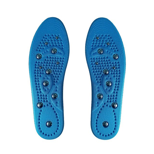 Massage Insoles Acupressure Magnetic Insole Pressure Point Reflexology Insole Orthopedic Magnetic Therapy Insoles Slimming Weight Loss Arch Support Shoes Pads for Men Women,L,1 PAIR
