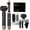 Black, variant on Hair Dryer Brush 5 in 1, Blow Dryer Brush Set with Air Curler Wrap Hair Styler, Negative Ionic Blow Dry Brush, Detachable Hair Tool for Curling, Volumizer,Straightener,Drying