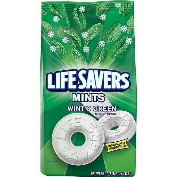 Life Savers, MRS21524, Wint O Green Mints Bag - 3 lb. 2 oz., 1 / Bag
