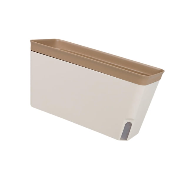 Maceta para flores, maceta para interior y exterior, ventana, patio, oficina, maceta con autorriego Café
