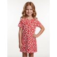 thumbnail image 2 of Girls Relaxed Dress Casual Fit Short Sleeve Casual Relaxed Dress Pull-On for Junior Girls Age 7-13 Everyday Wear, 2 of 6