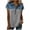 Gray, variant on Women Short Sleeve Shirts Crewneck Lightweight Blouses Casual Business Tops Spring Summer Fall Outfits Top For Women