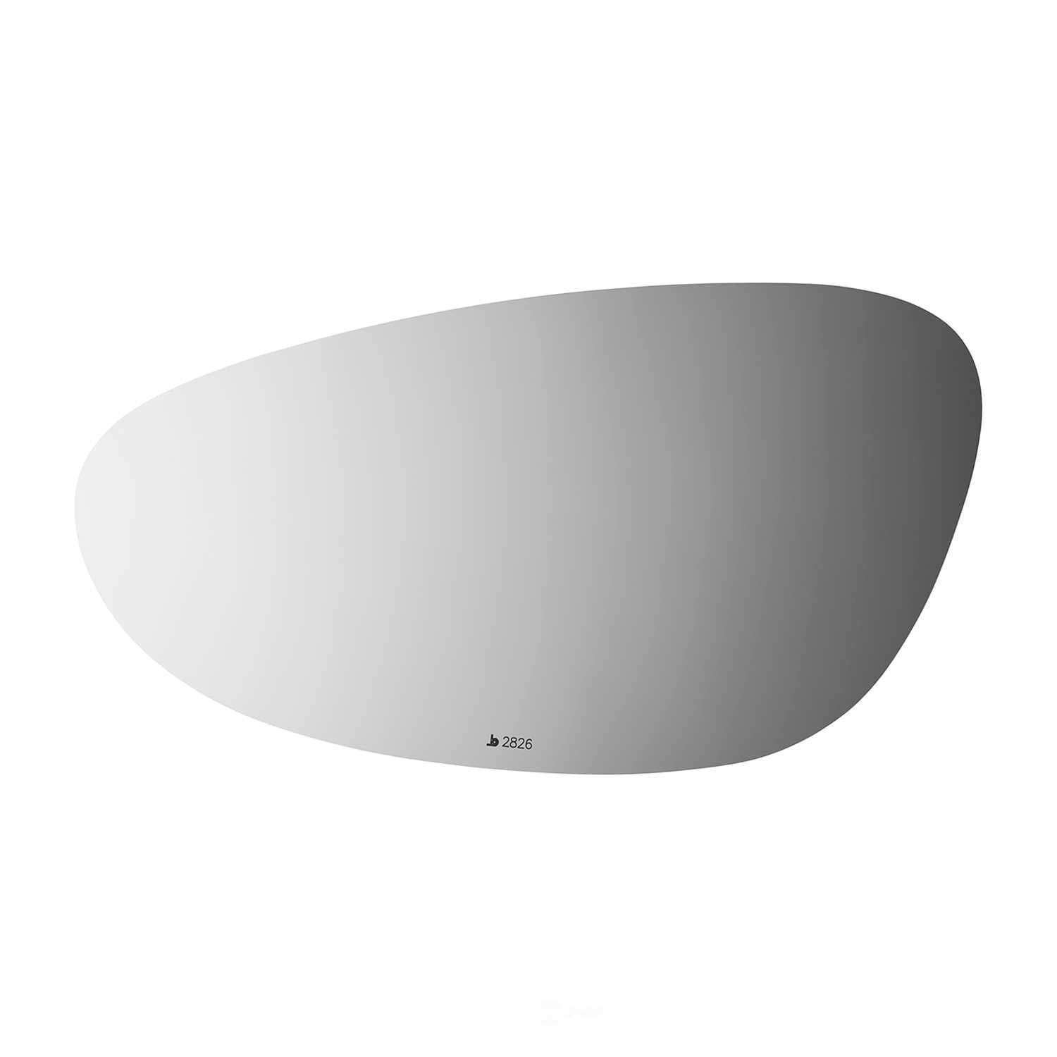 Burco Side View Mirror Replacement Glass - Clear Glass - 2826