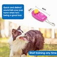 thumbnail image 5 of Long Dog Leash with Recall Clickers for Small, Medium and Large Dogs or Cats Training, Walking, Camping (15 Feet, Pink), 5 of 6