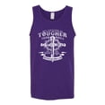 thumbnail image 2 of Wild Bobby, My Savior Is Tougher Than Nails Revelation 1:18, Inspirational Christian, Men Graphic Tank Top, Purple, Medium, 2 of 5