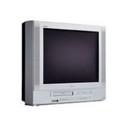 RCA 27F500TDV - 27" Diagonal Class CRT TV - with built-in DVD player and VCR - silver diamond