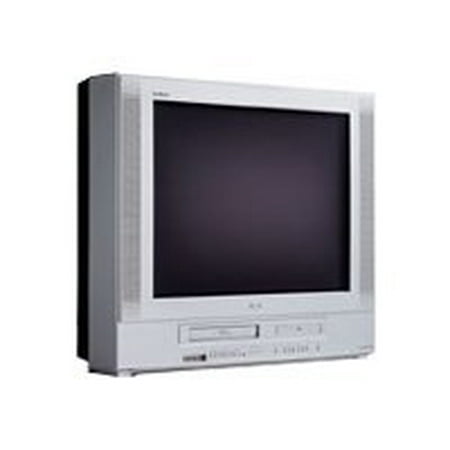 RCA 27F500TDV - 27" Diagonal Class CRT TV - with built-in DVD player and VCR - silver diamond