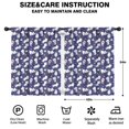 thumbnail image 2 of Blackout Kids Curtains,Dark Blue Cartoon Cat Unicorn Pattern Childrens Insulated Curtains Set Of 2,Bedroom Essentials,Toddler Room Decor 42"x54", 2 of 5