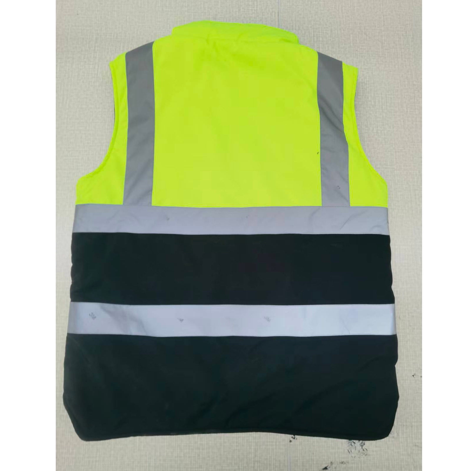 Txeol Heated Hi Vis Work Jackets for Men Zip Up Sleeveless Outdoor Warm Vest Color Block Winter Heated Coats with Pockets,Green,XXXXL
