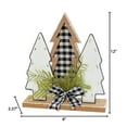thumbnail image 3 of The Gerson Company 12 in Wood Holiday Trees with Pine and Bow Accent - N/A, 3 of 3