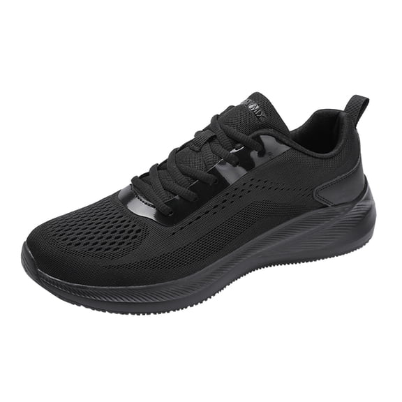 Men's Running Shoes Wide Toe Walking Sneakers Breathable Knit Sport Shoes Comfortable Tennis Athlet𝗂c Shoes with Durab𝗅e Outsole for Summer and Autumn
