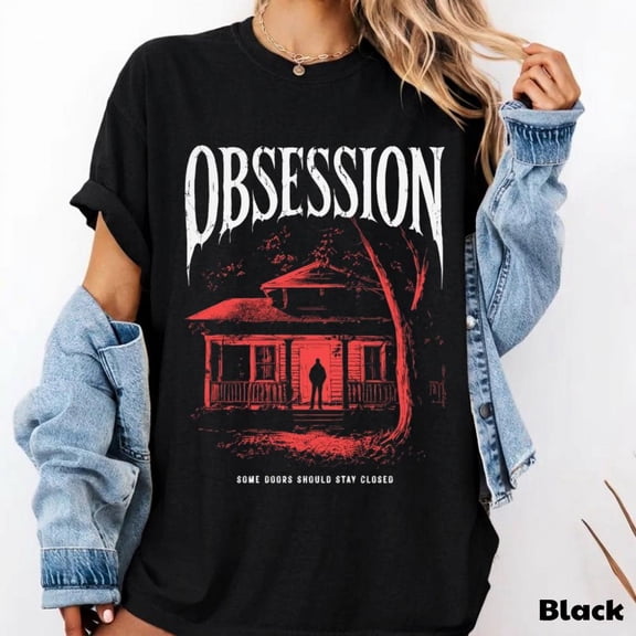 Obsession 2026 Gothic Horror Shirt, Vintage Dark Academia Graphic Tee, Spooky Halloween Apparel, Alternative Fashion Gift