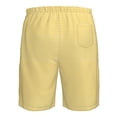 thumbnail image 6 of Kdxio Yellow Gingham Pattern Mens Casual Shorts - Drawstring Summer Beach Sports Shorts for Men, 6 of 9