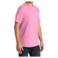 thumbnail image 4 of Yellow Rooster Men's Core Blend Cotton/Polyester Tee Shirt Candy Pink L, 4 of 6