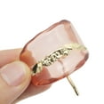 thumbnail image 4 of Unique Bargains 1 Pc Ponytail Buckle Hair Clip Wave Shape Hair Ponytail Cuff for Women Gold Tone Red, 4 of 5