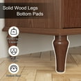 thumbnail image 5 of CBJCBJ Mid-Century 58'' Wood 4 Door Sideboard Buffet Cabinet for Living Dining & Bedroom (Brown), 5 of 12