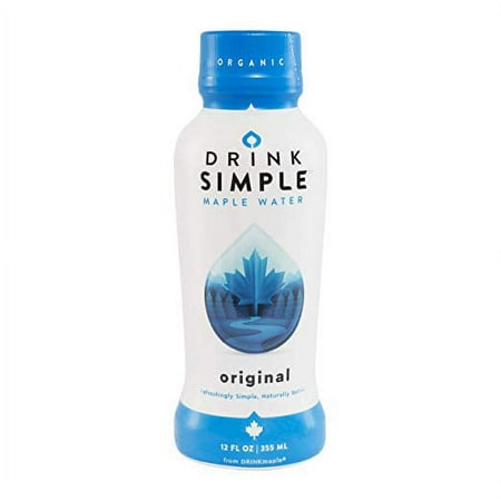 Drink Simple Maple Water – Organic, Non-GMO, Gluten Free, Vegan Natural Hydration – Low Sugar Coconut Water Alternative – 12 Fluid Ounce (Pack of 12)