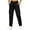 Black, variant on KIHOUT Womens Multi Pocket Cargo Pants High Waisted Straight Leg Solid Color Casual Hiking Pants with Flap Pockets Outdoor Trouser Slim Fit