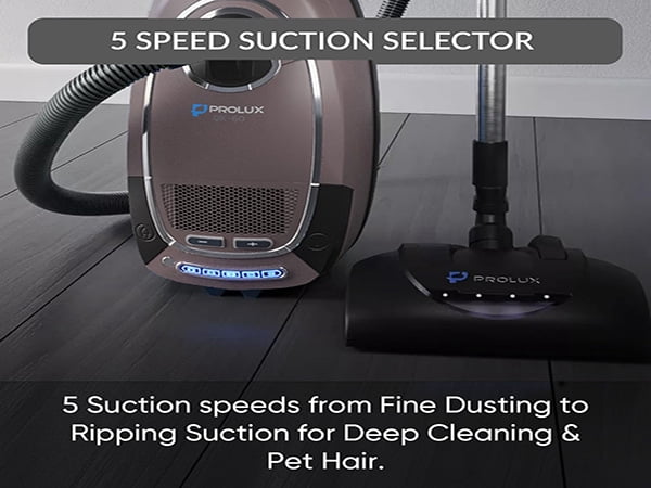 Prolux QX60 Canister Vacuum Cleaner with Wessel Werk EBK250 Power Nozzle