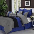 thumbnail image 1 of Luxor Treasures FLORENCE 8PC FLBL FLORENCE Ensemble Complet de Literie en Microfibre - Bleu&44; 8 Pièces, 1 of 3