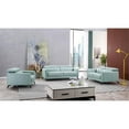 thumbnail image 4 of American Eagle Furniture Genuine Leather Accent Chair in Light Teal (Turquoise), 4 of 4