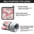 thumbnail image 7 of Pioneer Flower Kitchen Oven Mitt and Pot Holder Sets 2 Pcs for Baking, Cooking and Grilling, Heat Resistant Up To 392 °F, 7 of 7