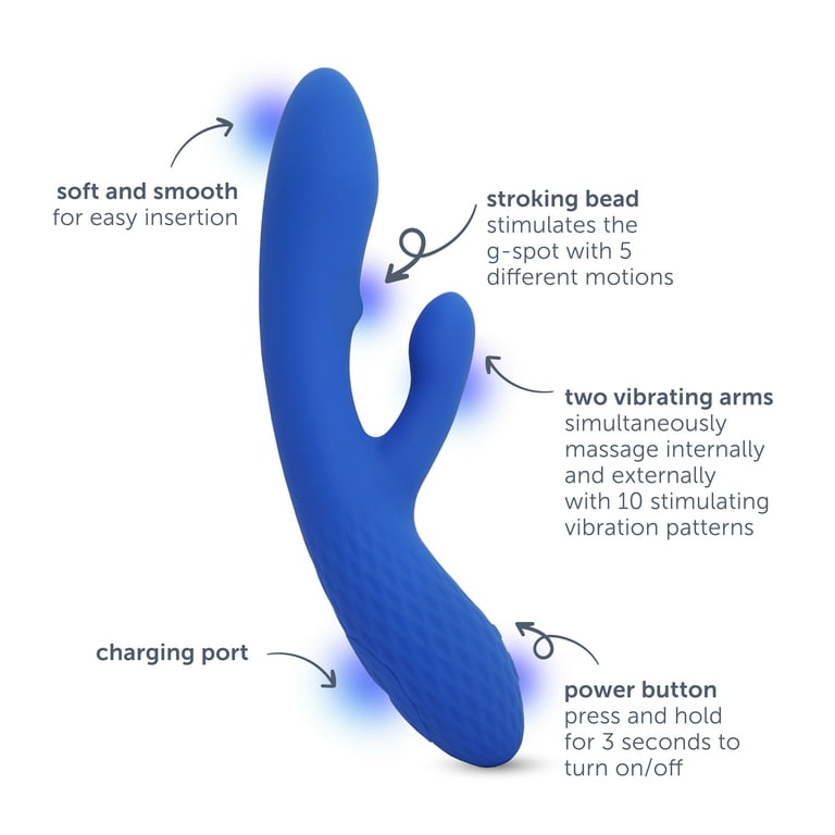 plusOne Dual Luxe Vibrator, 10 Vibration Settings, Stroking Bead, Waterproof, USB Rechargeable - Walmart.com plusOne Dual Luxe Vibrator, 10 Vibration Settings, Stroking Bead, Waterproof, USB Rechargeable - Walmart.com