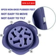 thumbnail image 4 of Slow Feeder Dog Bowl Agooga Anti Gulping Healthy Eating Interactive Bloat Stop Fun Alternative Non Slip Dog Slow Food Feeding Pet Slow Eating Healthy Design for Small Medium Size Dogs（Lavender）, 4 of 6