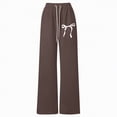 thumbnail image 4 of TOWED22 Girl's Baggy Sweatpants Letter Patched Wide Leg Pants Elastic Waist Long Trousers Joggers Trendy(Grey,11-12 Y), 4 of 4