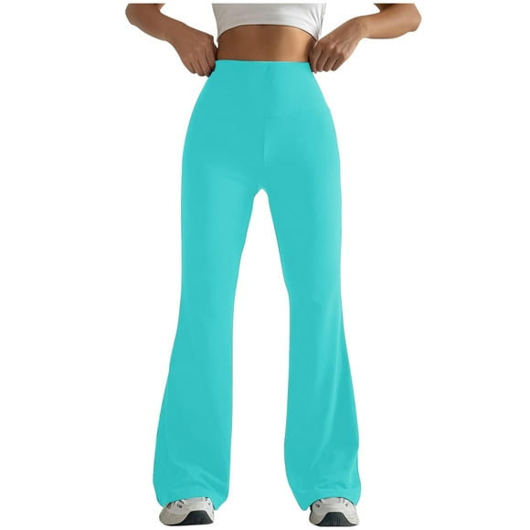 AherBiu Leggings for Women High Waisted Wide Leg Flare Stretch Casual Sweatpants Trendy 2024 Workout Gym Yoga Pants