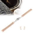 thumbnail image 4 of BIMZUC 14mm / 0.55 inches Watch Band Stainless Steel Watch Strap Replacement Watch Band Strap Accessory Rose Gold Finish Elegant Wristband (180mm / 7.1 inches), 4 of 9