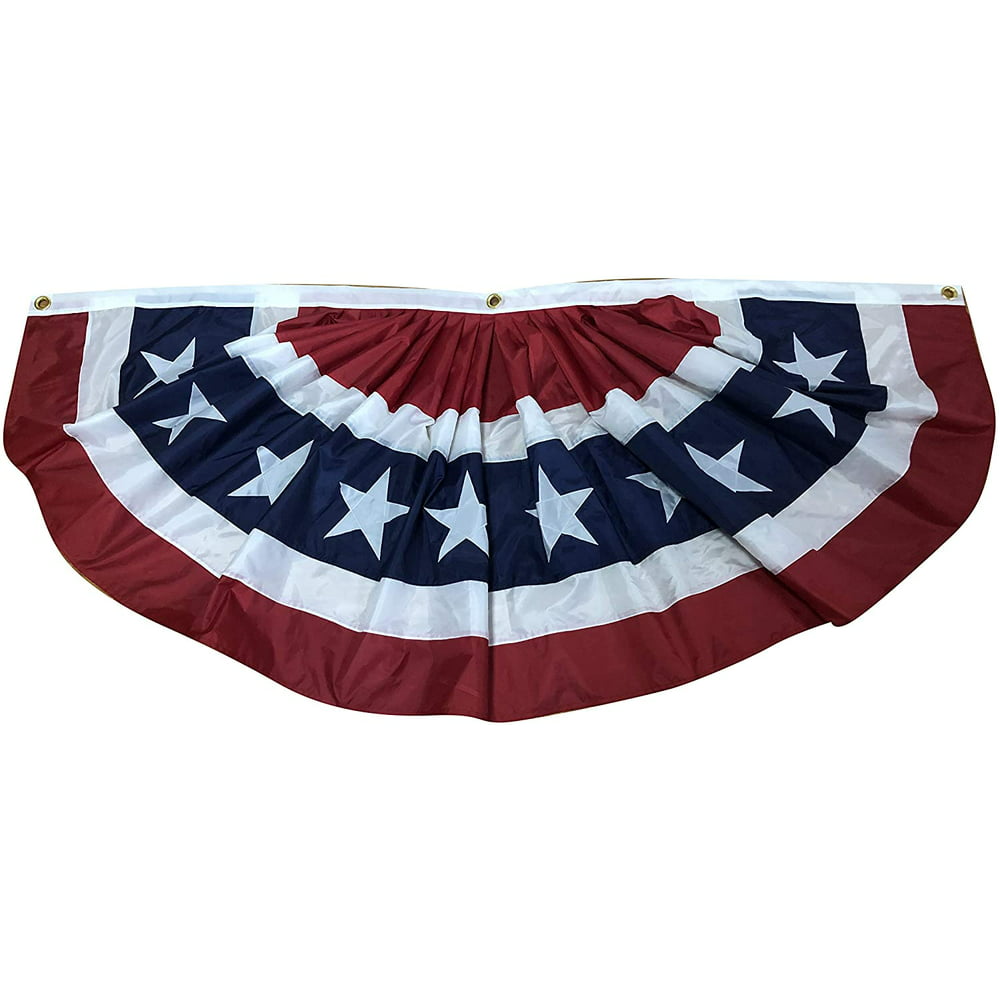 Patriotic American Flag Bunting Banner - 30